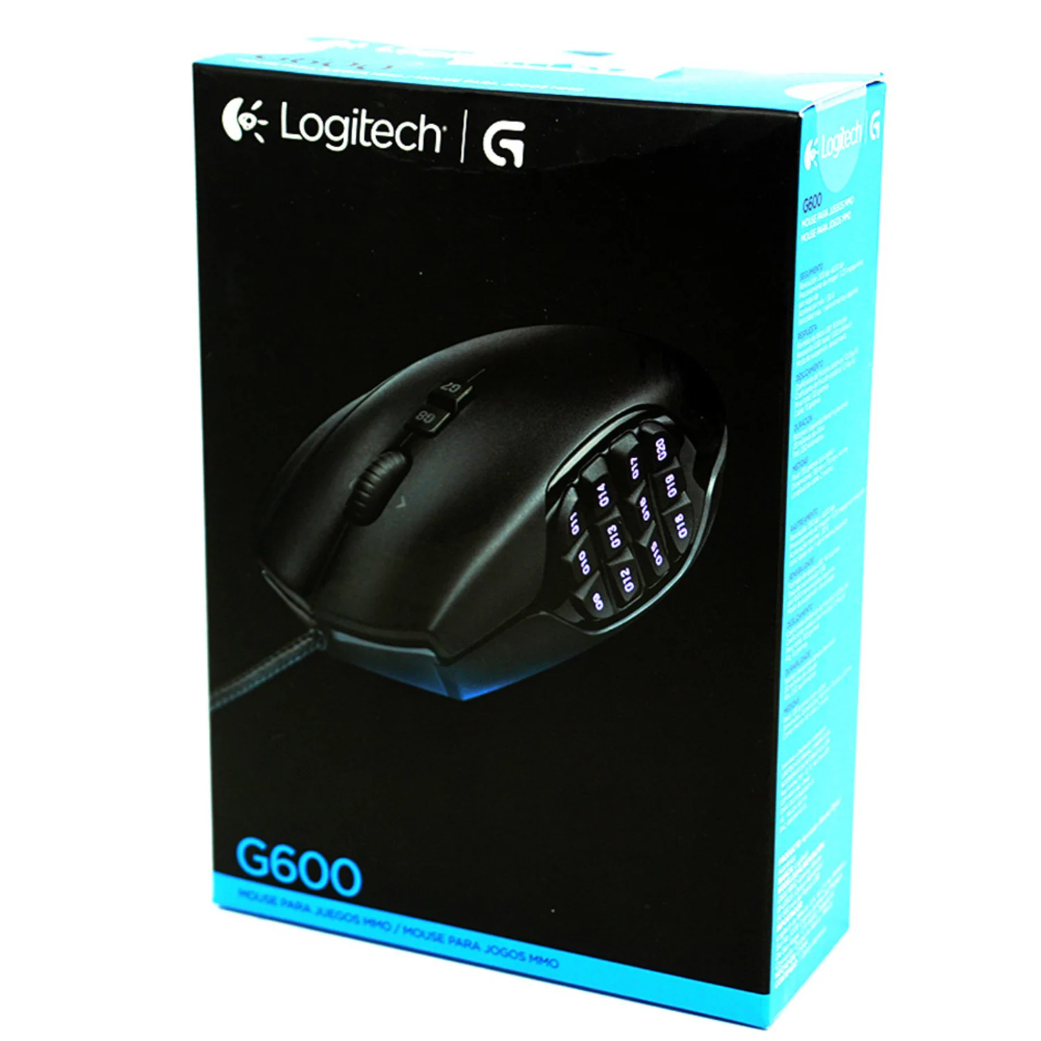 Mouse Gamer Logitech G600 - Preto (910-002864)