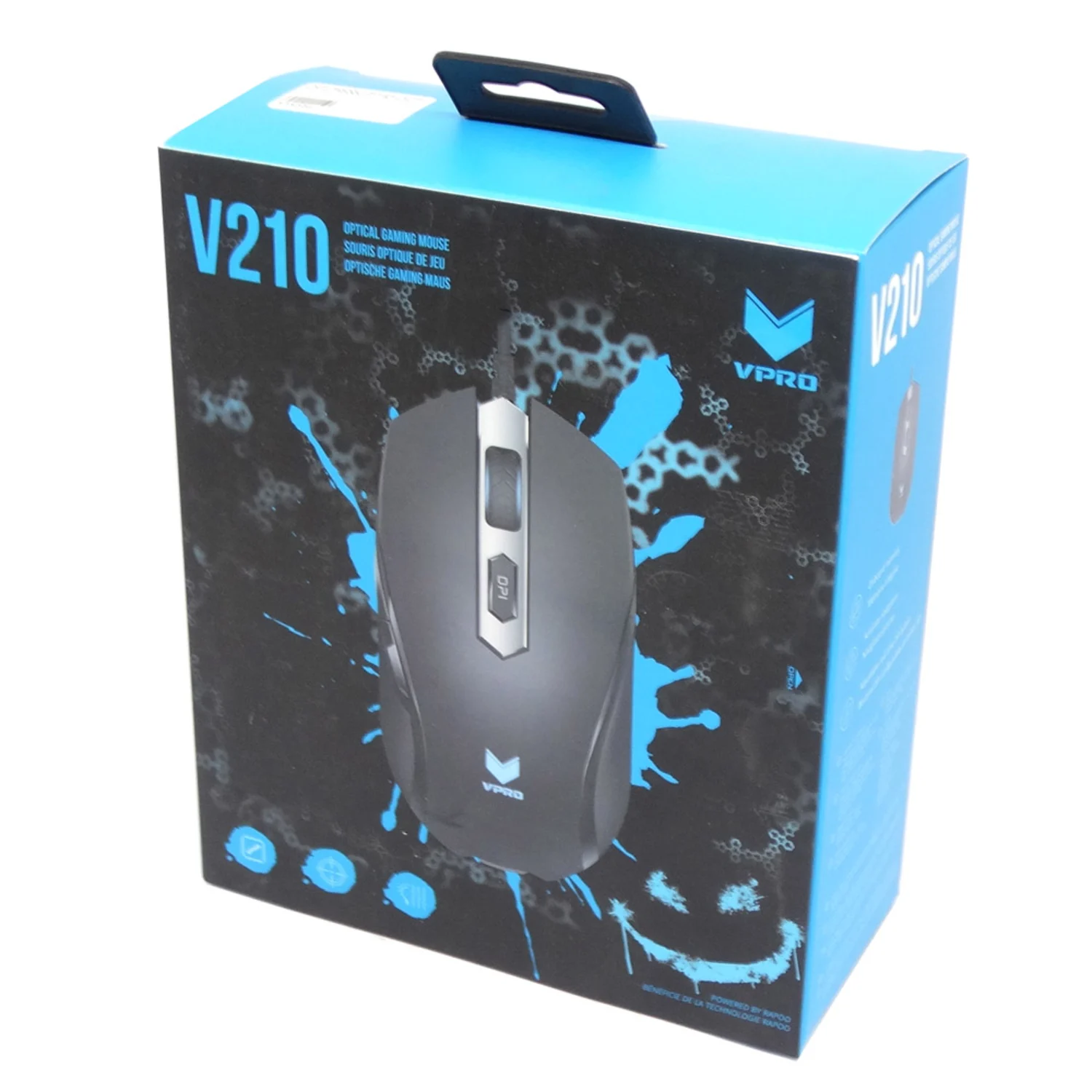 Mouse Gamer Rapoo VPRO V210 3000DPI - Preto