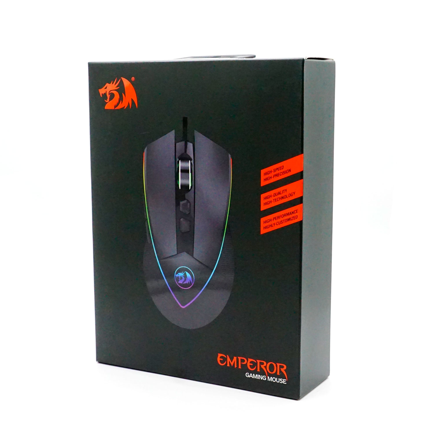 Mouse Gamer Redragon Emperor M909 RGB / 12400 DPI - Preto