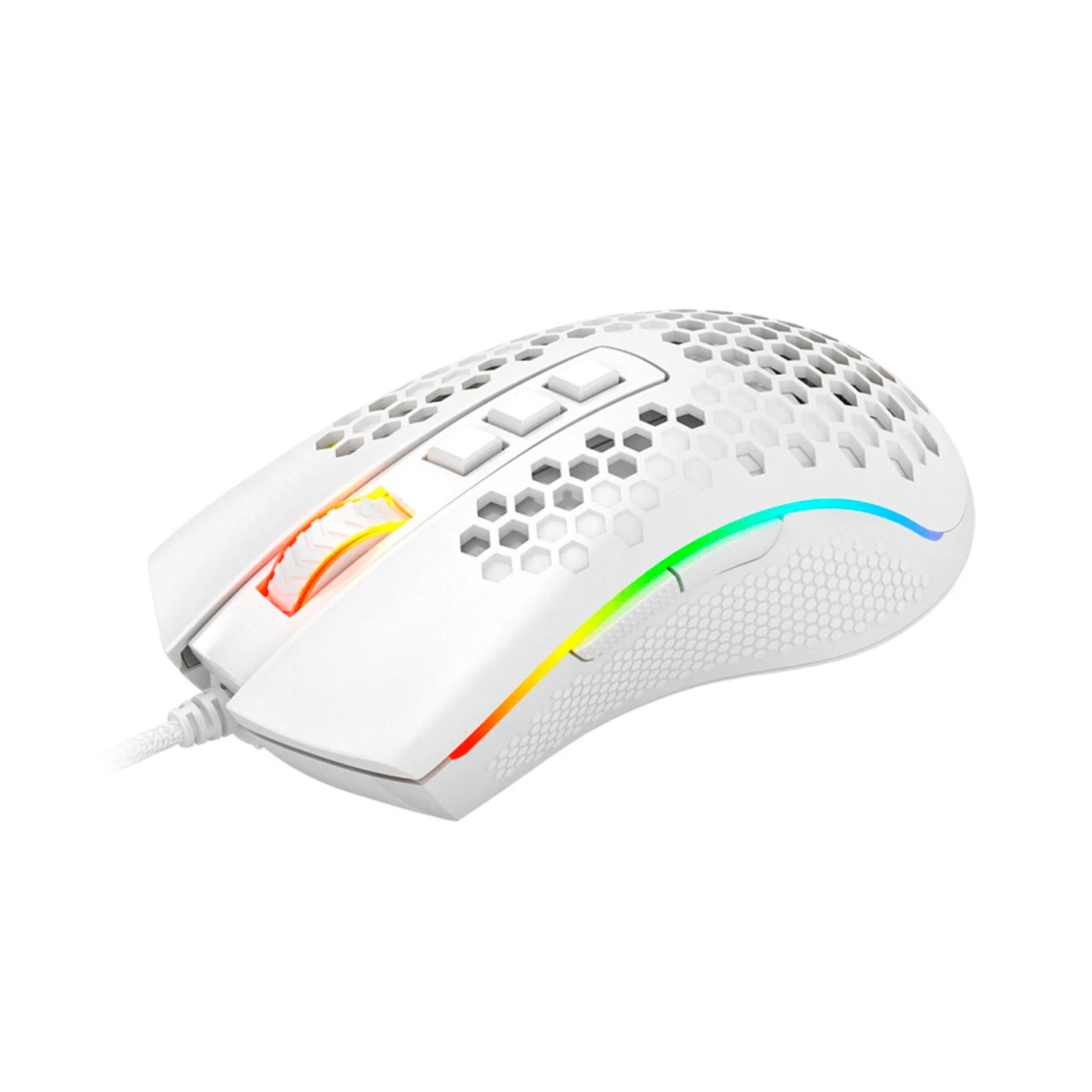 Mouse Gamer Redragon Storm Elite M988W-RGB / 16000 DPI - Branco