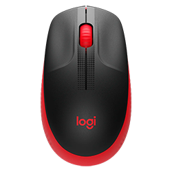 Mouse Logitech M190 910-005904 1000 DPI Sem Fio - Vermelho