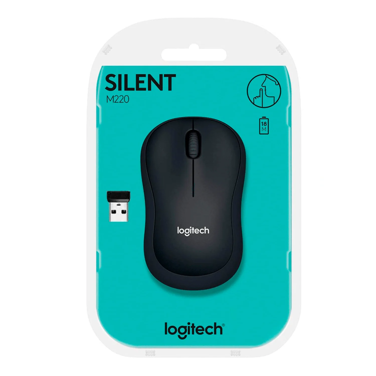 Mouse Logitech M220 Silent - Grafite (910-006127)