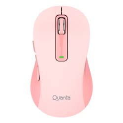 Mouse Quanta QTMOI40 sem Fio 1600 DPI - Rose