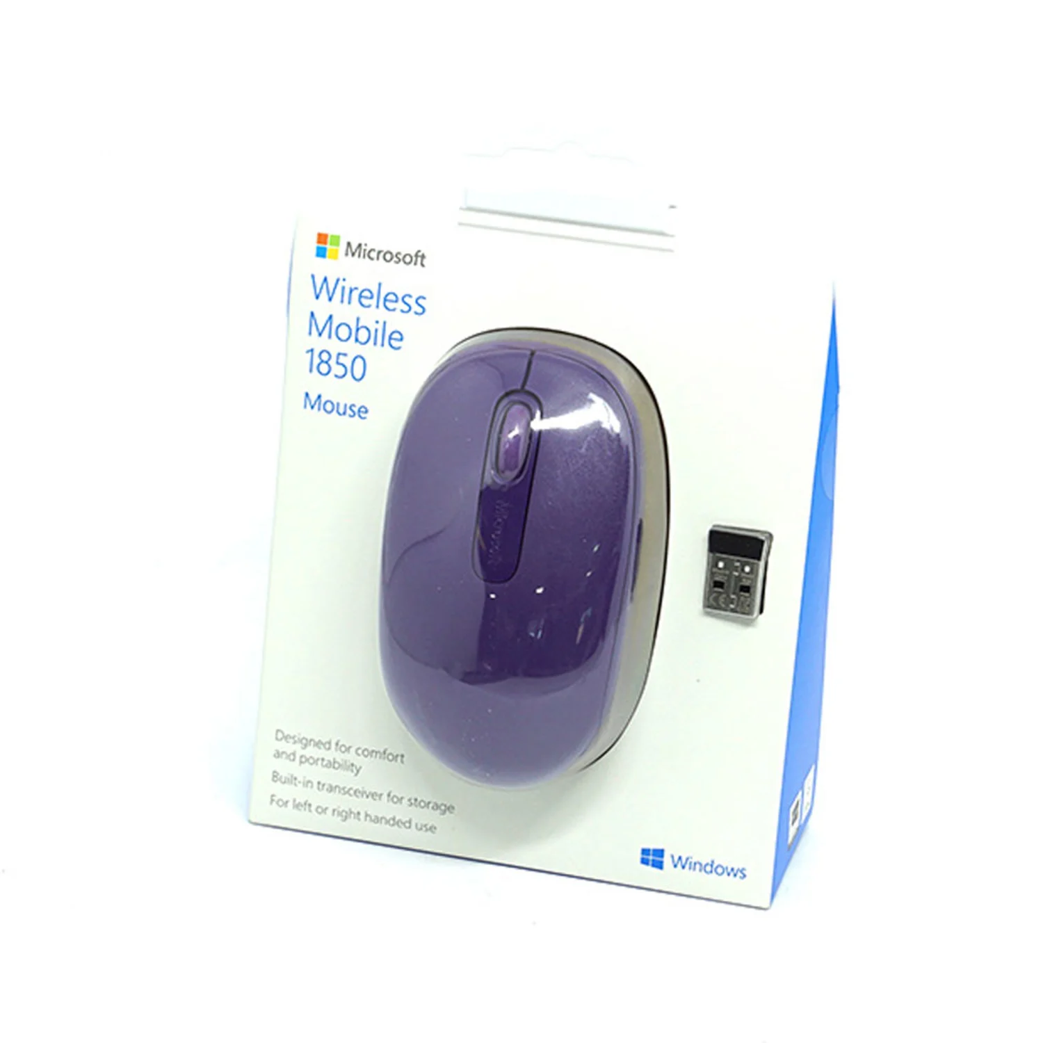 Mouse Sem Fio Microsoft Wireless Mobile 1850 / U7Z-00041 - Roxo