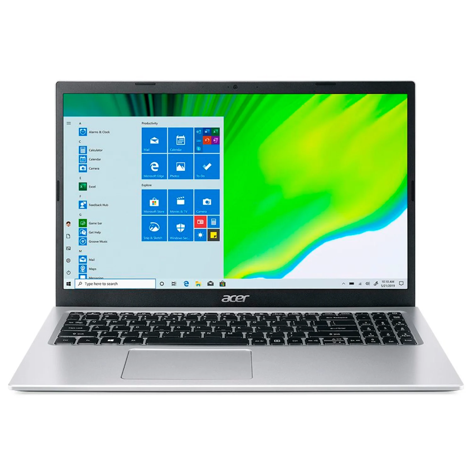 Notebook Acer Aspire 1 A115-32-C28P 15.6¨ Intel Celeron N4500 128GB SSD 4GB RAM EMMC - Prata