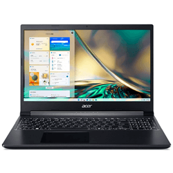 Notebook Acer Aspire 7 A715-43G-R5M8 15.6" AMD Ryzen 5 5625U / 256GB SSD / 8GB de RAM - Preto
