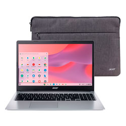 Notebook Acer Chromebook CB315-3H-C69K 15.6" Intel Celeron N4020 64GB eMMC 4GB RAM - Pure Prata