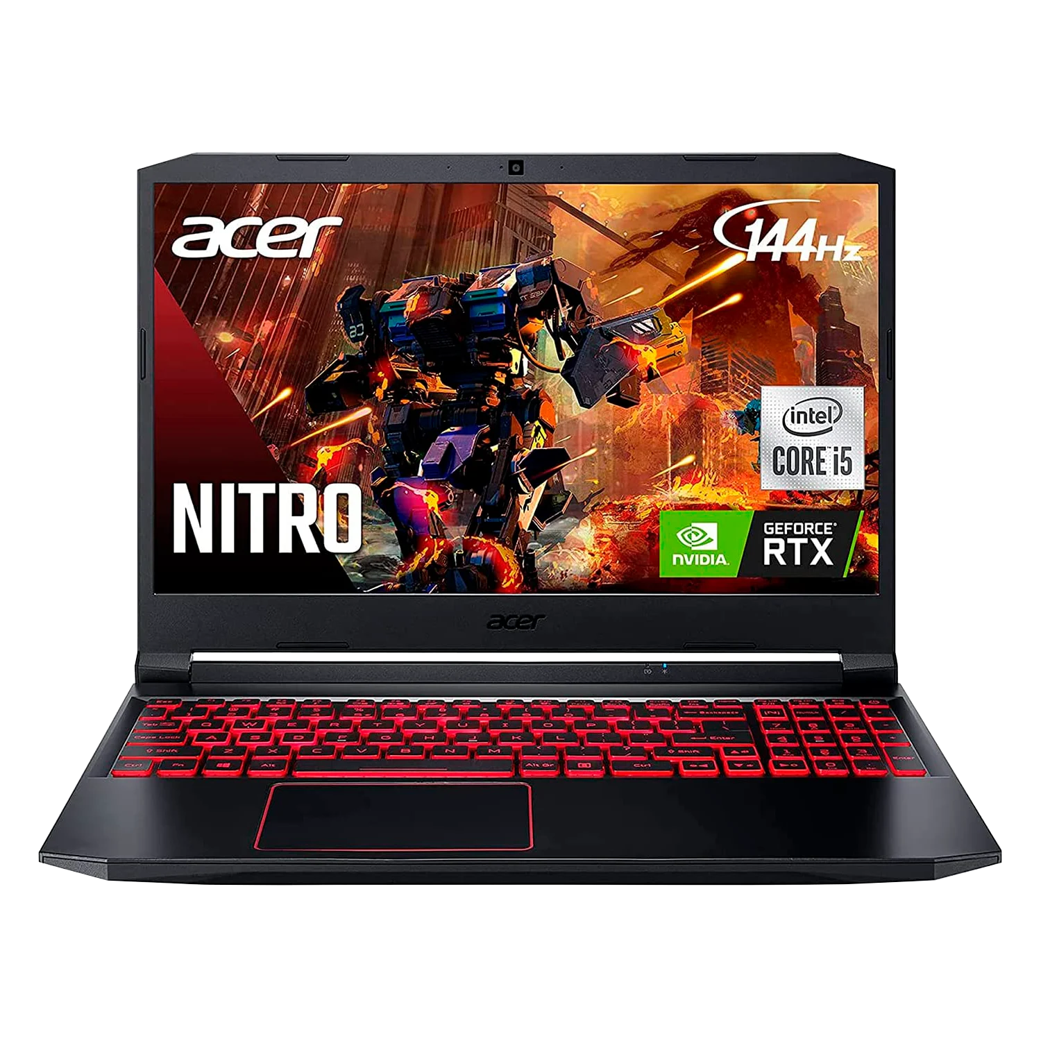 Notebook Gamer Acer Nitro 5 AN515-55-53E5 15.6" / Intel Core i5-10300H / 256GB SSD / 8GB DDR4 / RTX 3050 4GB GDDR6 / 1920x1080 a 144Hz