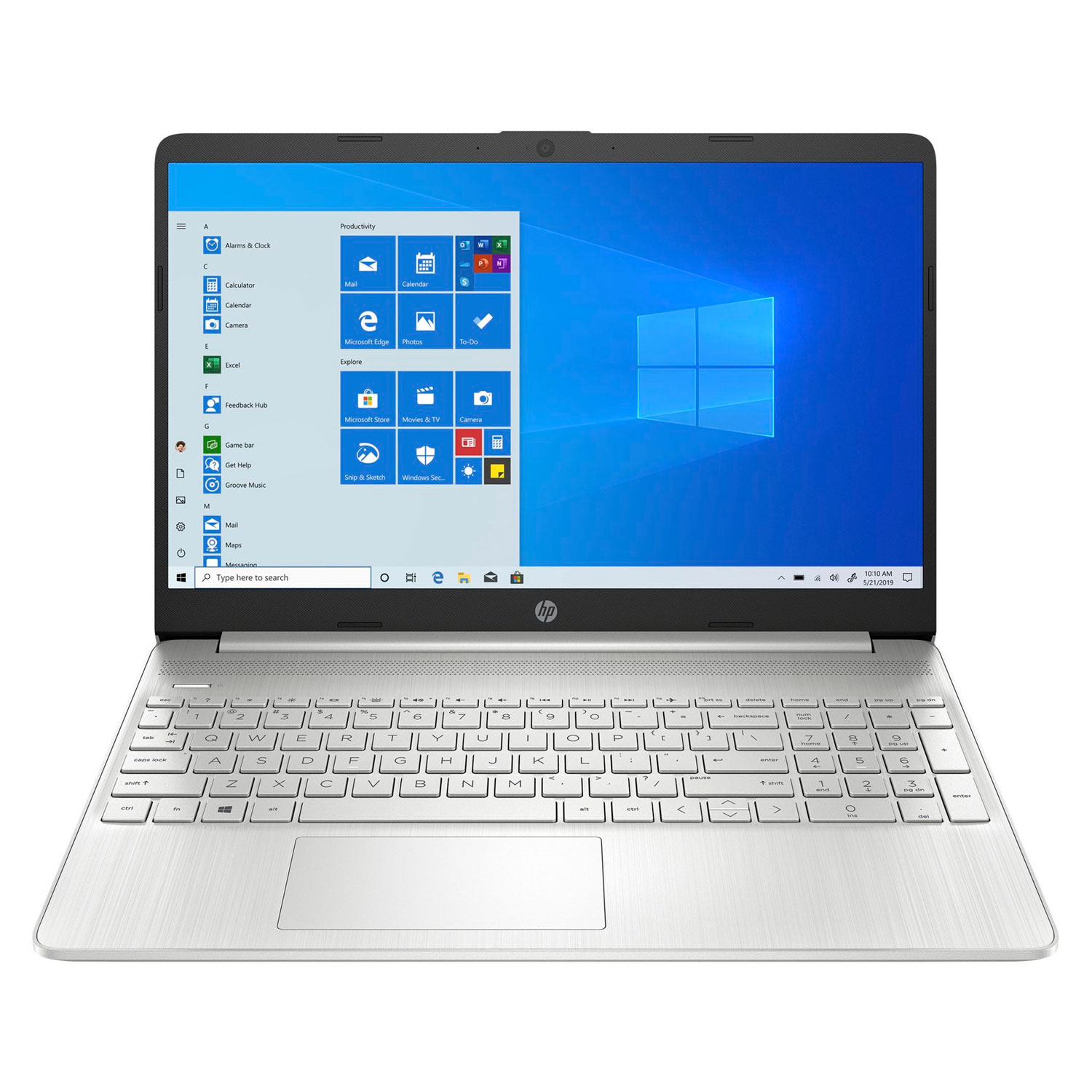 Notebook HP 15-EF1023DX AMD Ryzen 3 R3-3205U 15.6" 256GB SSD 8GB RAM - Prata