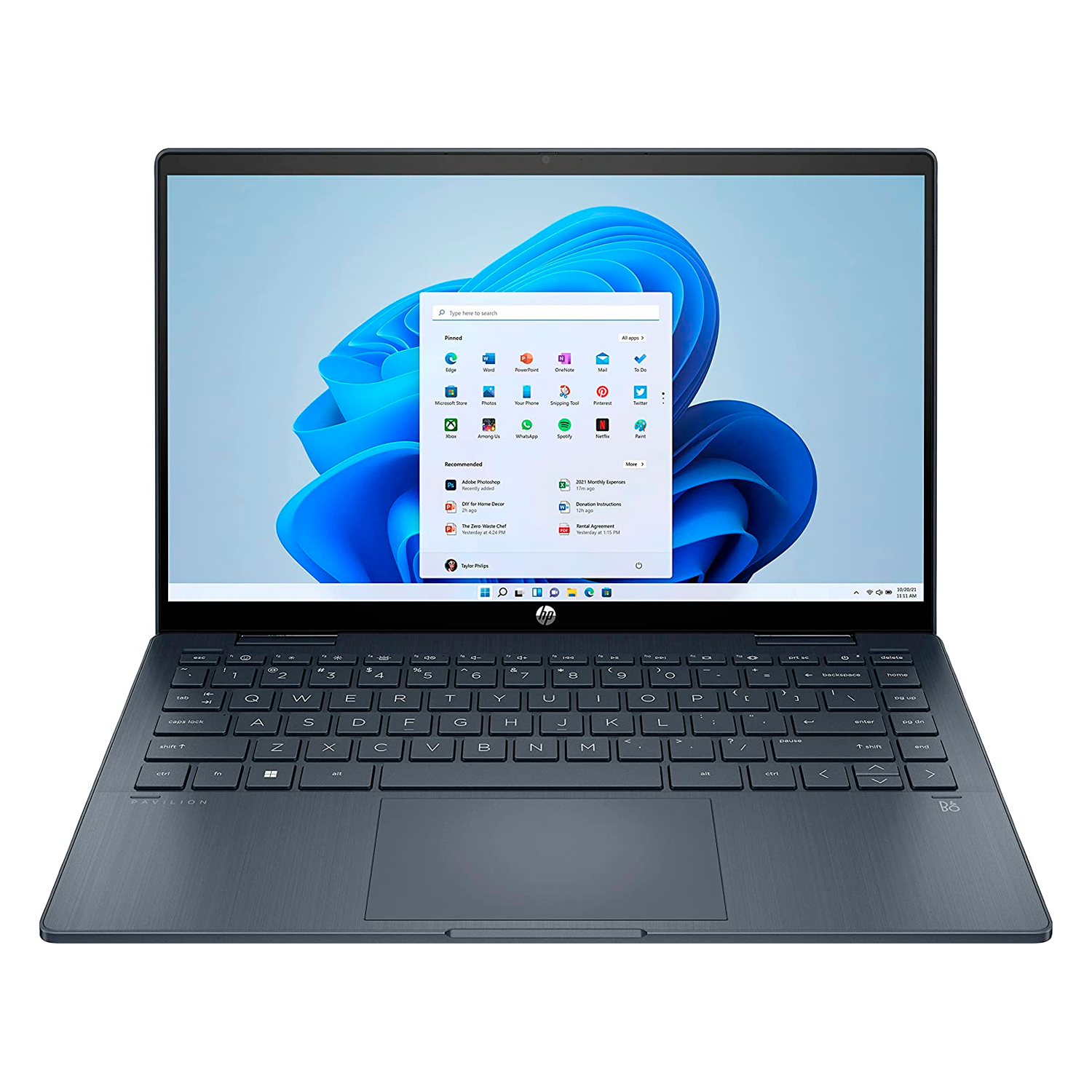 Notebook HP Pavilion X360 14-EK0013DX 2 em 1 14" Intel Core i3-1215U 256GB SSD 8GB RAM - Azul