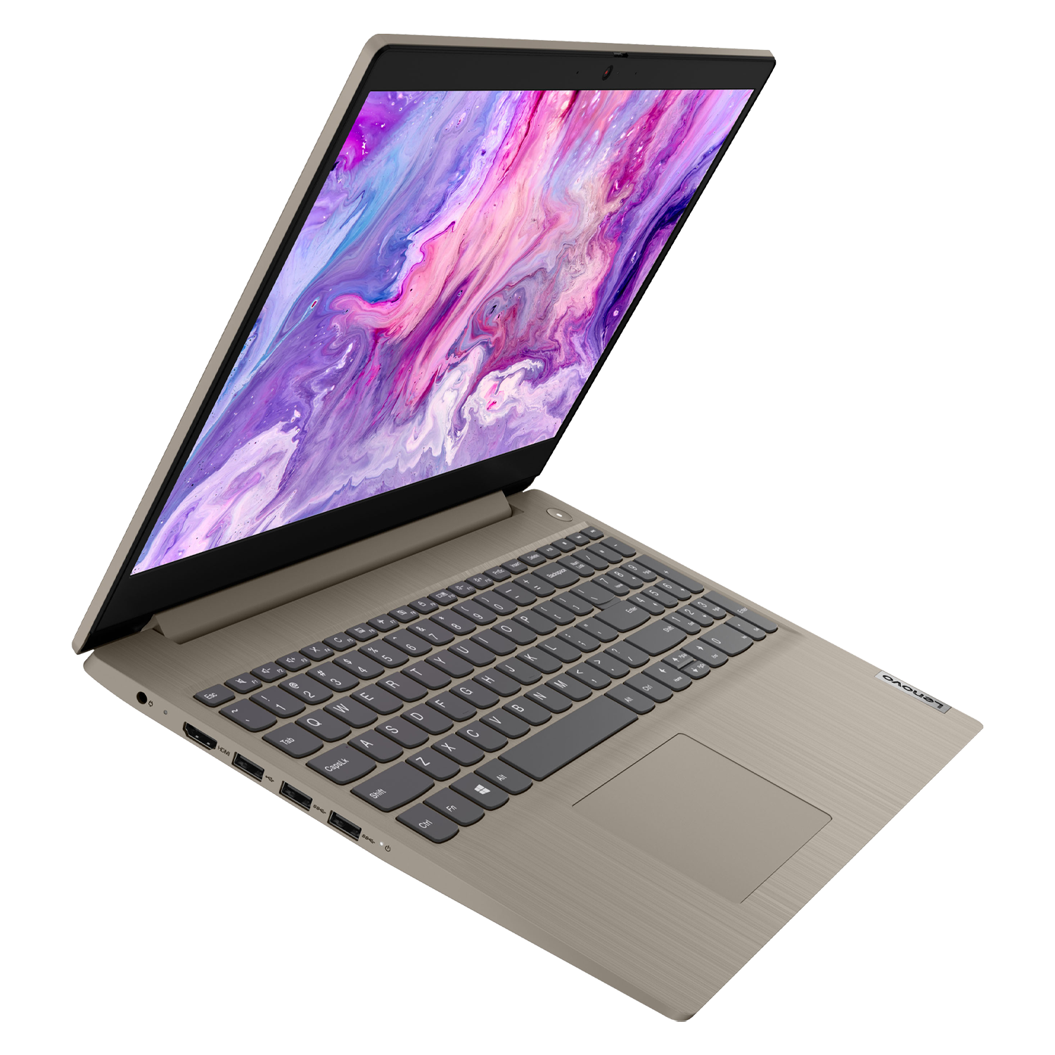 Notebook Lenovo IdeaPad 3 15ITL05 81X800KLUS 15.6" Intel Core I3-1115G4 256GB SSD 8GB RAM - Dourado 
