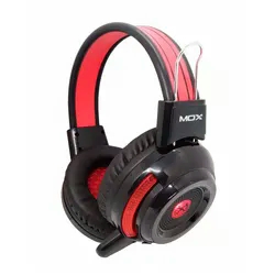 Headset MOX MO-GH700 Com Fio / Microfone - Preto e Vermelho