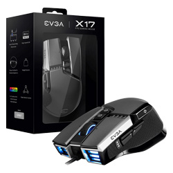 Mouse EVGA X17 903-W1-17GR-KR 16000DPI - Cinza