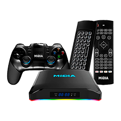 Receptor Midia Max 2 Gamer 8K/ 32 GB/ Wi-Fi/ IPTV e Bluetooth Bivolt - Preto