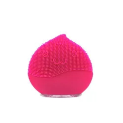 Limpador e massageador facial GoLine Silicone USB / 8 velocidades / 300 mAh - Rose Red
