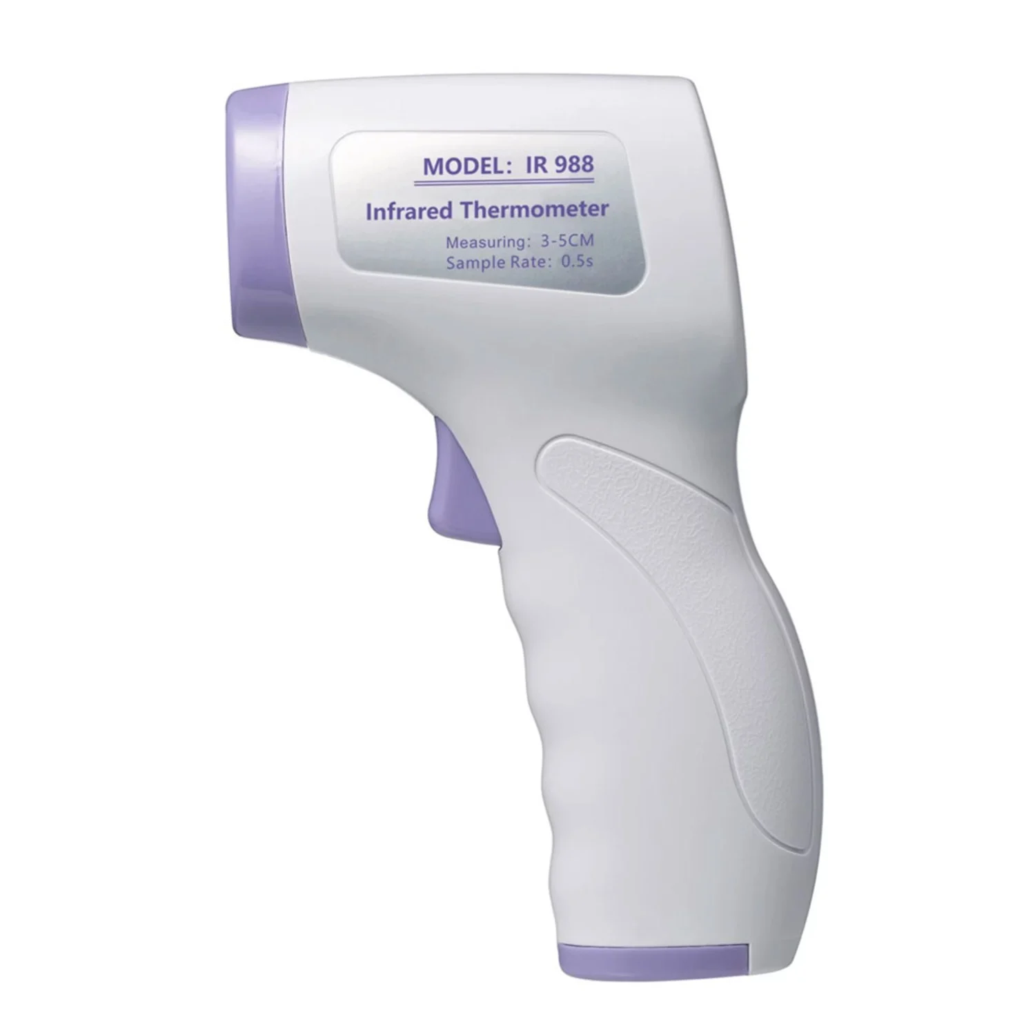 Termômetro digital IR-988 infravermelho - Branco e Lilas