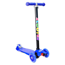 Patinete Infantil Scooter 50KG LED + Bolsa - Azul