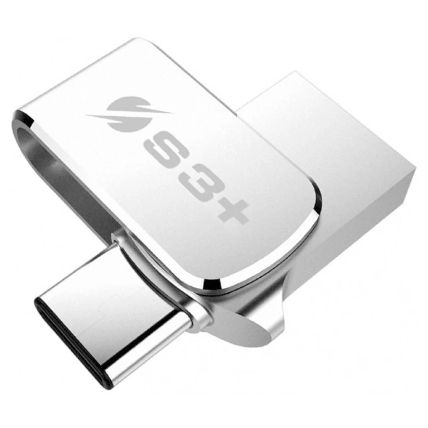 Pendrive 16GB S3+ Steel / USB 3.1 / USB-C - Prata (S3PD3104016AL-R)