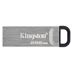 Pendrive Kingston 256GB USB 3.2 Data Traveler Kyson - Silver (DTKN/256GB)