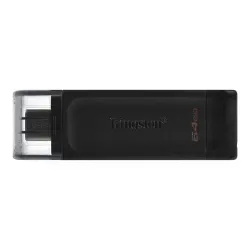 Pendrive Kingston DataTraveler 64GB USB-C/USB 3.2 - Preto DT70/64GB