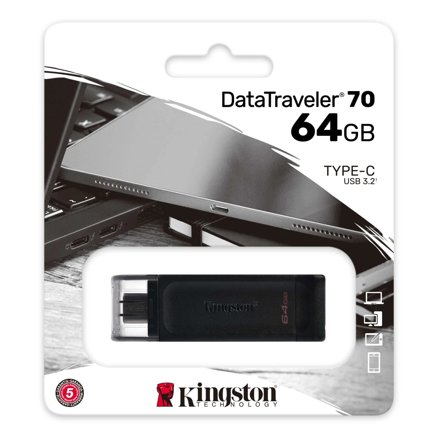Pendrive Kingston DataTraveler DT70/64GB 64GB / USB-C 3.2