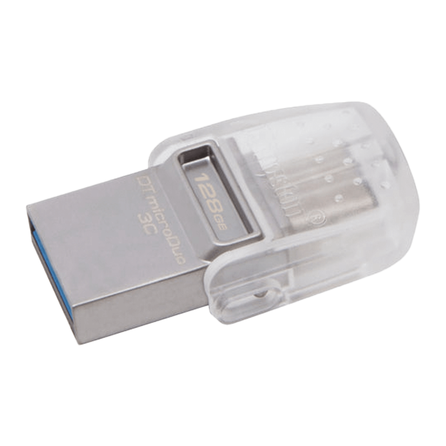 Pendrive Kingston DTDUO3C/128 / 128GB / USB-C - Prata