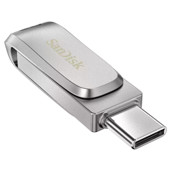 Pendrive Sandisk Ultra Dual Drive 128GB / Tipo-C / USB 3.0 - (SDDDC4-128G-G46)