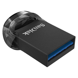 Pendrive Sandisk Z430 Ultra Fit 64GB / USB 3.0 - Preto (SDCZ43-064G-G46)