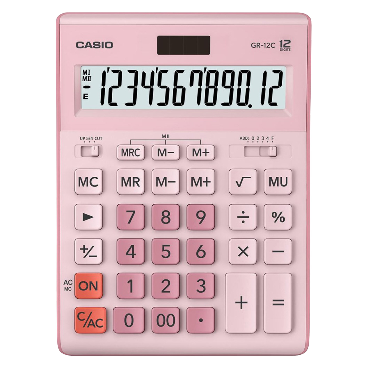 Calculadora Casio Compacta GR-12C-PK - Rosa