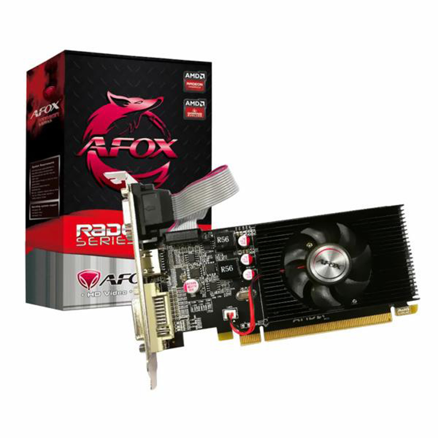 Placa de Vídeo Afox AMD Radeon HD 6450 1GB DDR3 - AF6450-1024D3L4