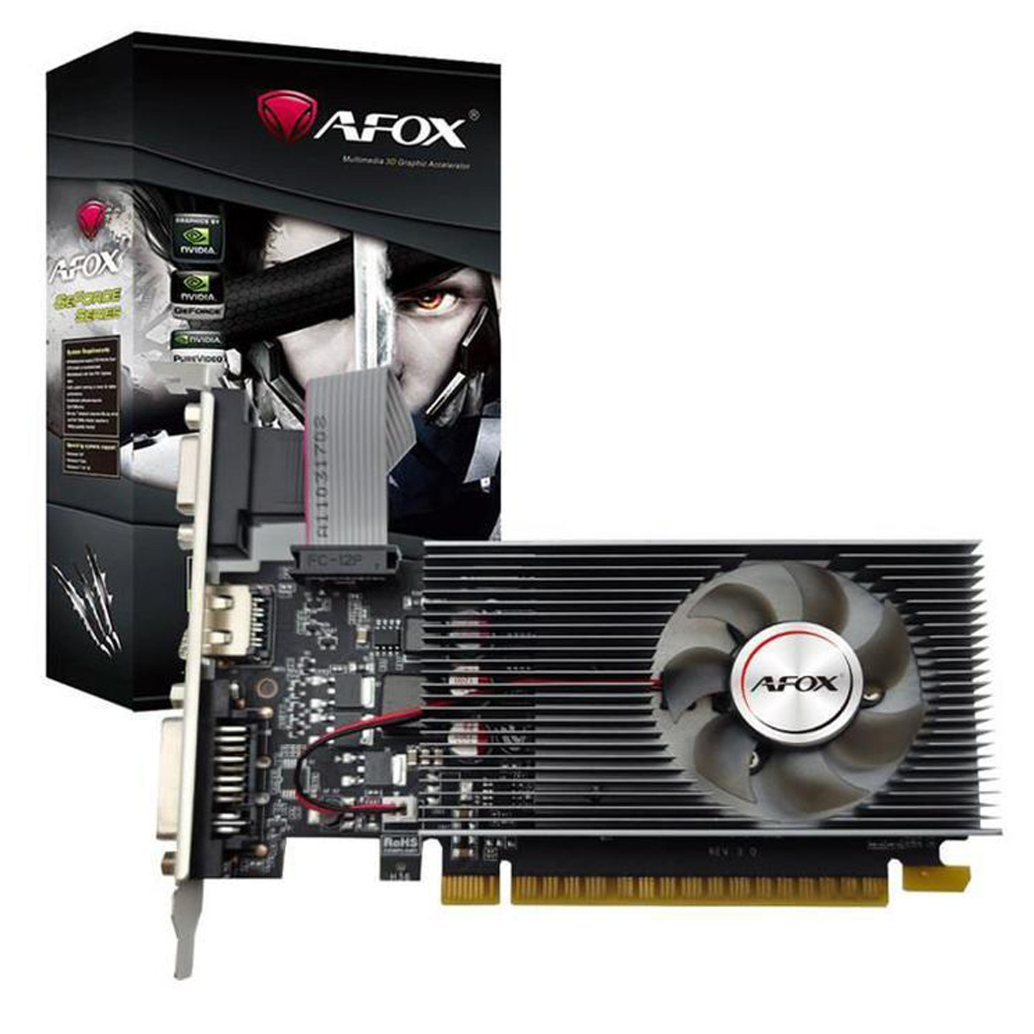 Placa de Vídeo Afox NVIDIA GeForce GT-240 1GB DDR3 - AF240-1024D3L2