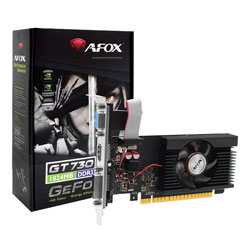 Placa de Vídeo Afox NVIDIA GeForce GT-730 1GB DDR3 - AF730-1024D3L3-V2