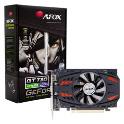 Placa de Vídeo Afox NVIDIA GeForce GT-730 4GB DDR5 - AF730-4096D5H5