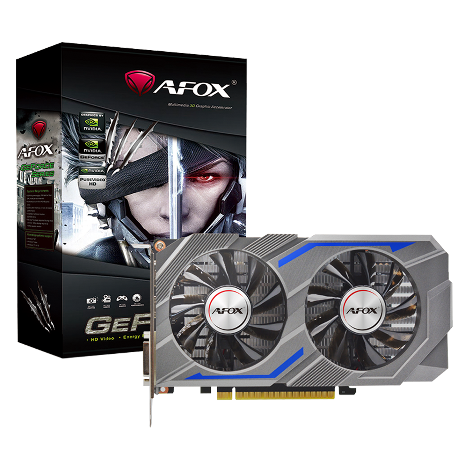 Placa de Vídeo Afox NVIDIA GeForce GTX-1650 4GB DDR6 - AF1650-4096D6H1
