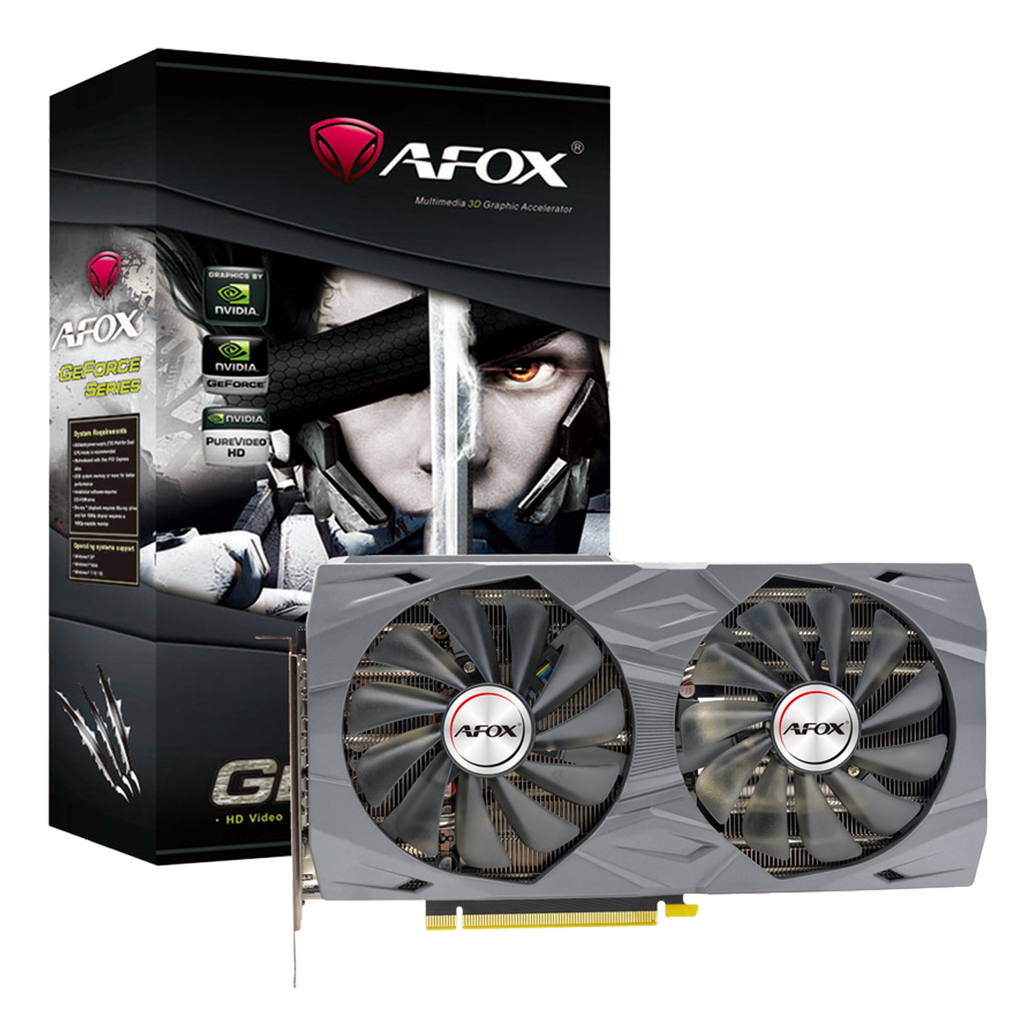 Placa de Vídeo Afox NVIDIA GeForce RTX-3060 12GB GDDR6 - AF3060-12GD6H2