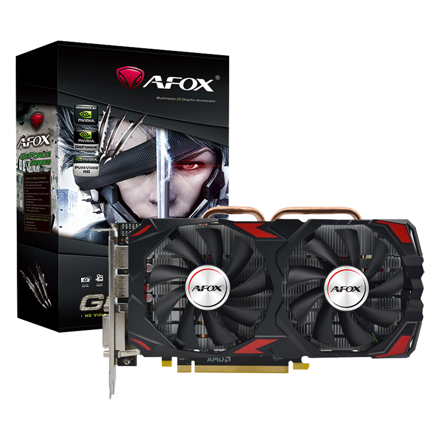 Placa de Vídeo Afox Radeon RX-570 8GB GDDR5 - AFRX570-8192D5H3-V2
