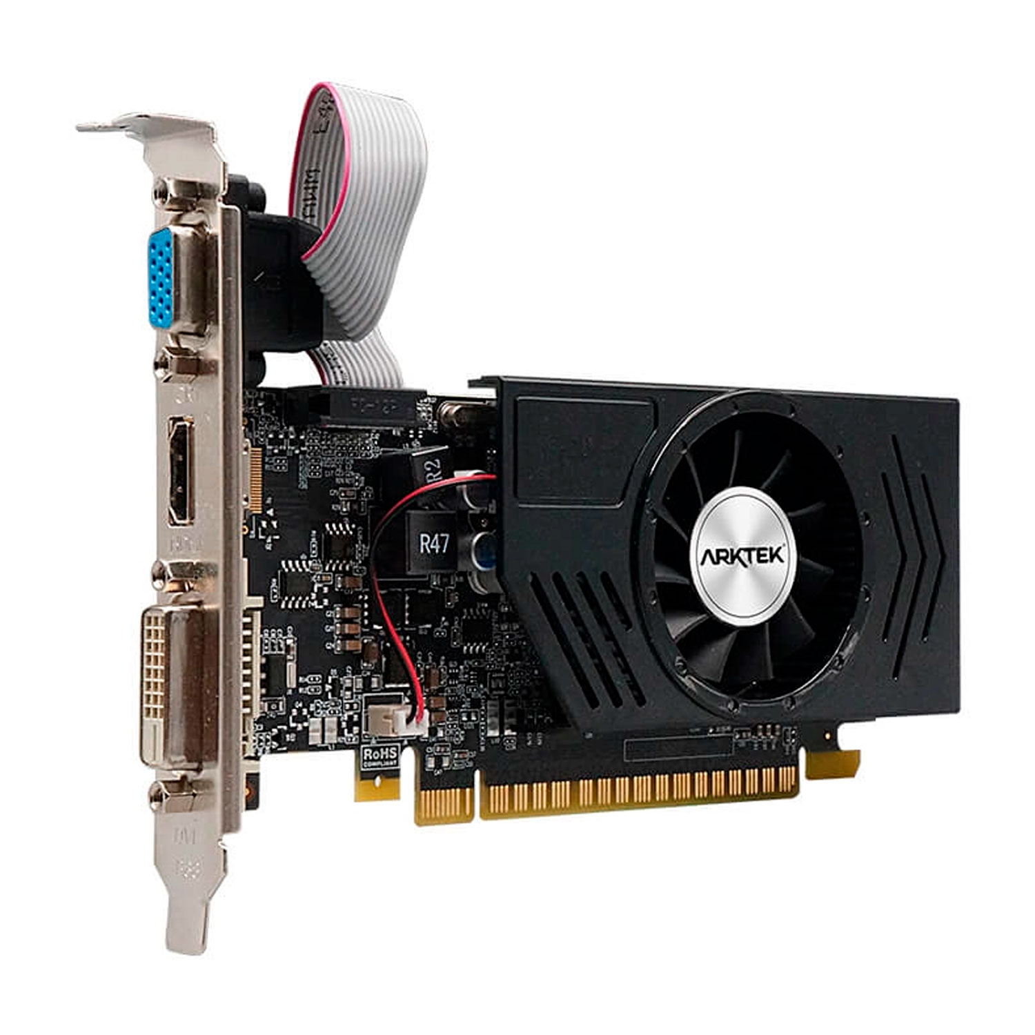 Placa de Vídeo Arktek NVIDIA GeForce GT-730 2GB DDR3 - AKN730D3S2GL1