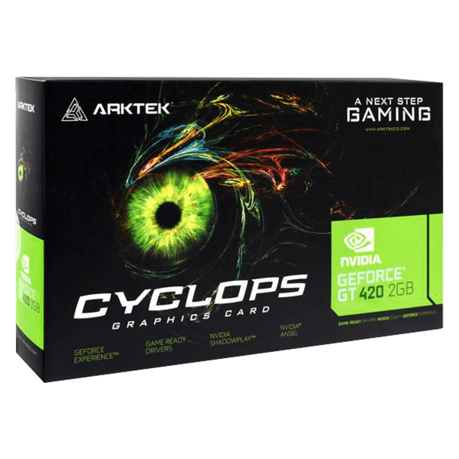 Placa de Vídeo Arktet Cyclops Gaming NVIDIA GeForce GT-420 2GB DDR3 - AKN420D3S2GL1