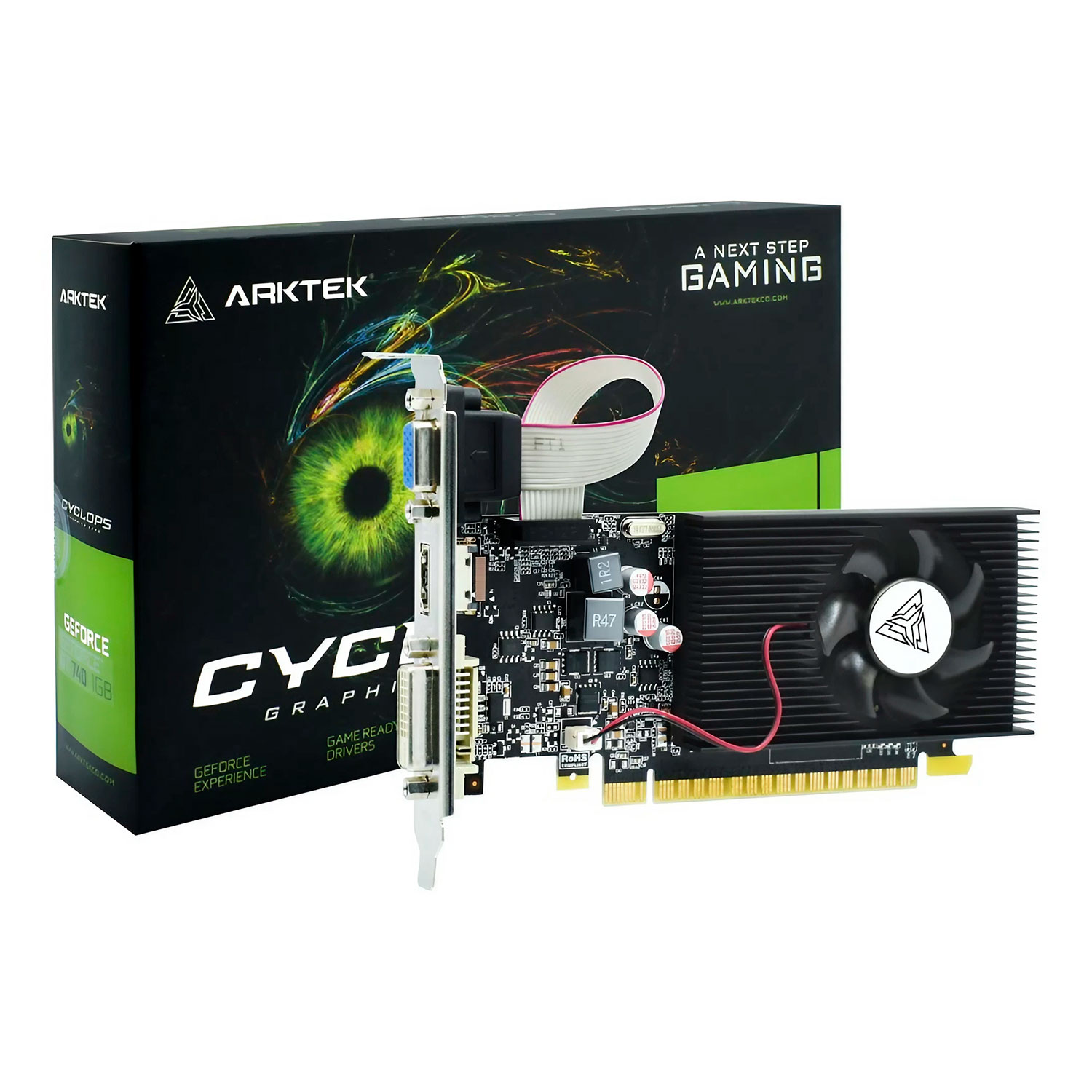 Placa de Vídeo Artek NVIDIA GeForce GT-740 1GB DDR3 - AKN740D3S1GL1