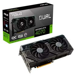 Placa de Vídeo Asus Dual OC NVIDIA GeForce RTX 4070 12GB GDDR6X- 90YV0IZ2-M0AA00