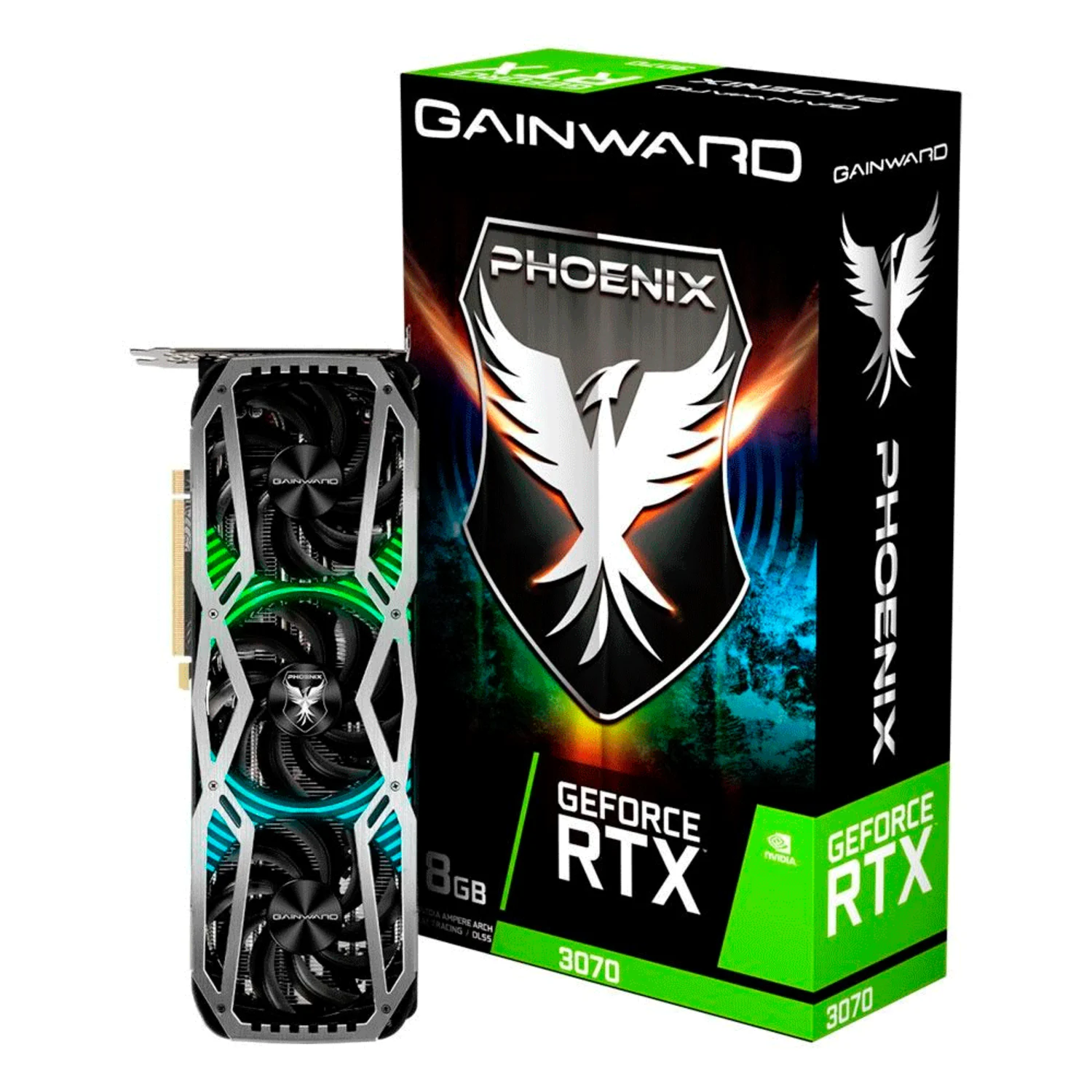 Placa de Vídeo Gainward Phoenix  LHR NVIDIA GeForce RTX 3070 8GB GDDR6 - NE63070019P2-1041X