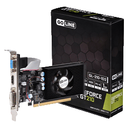 Placa de Vídeo Goline 1GB GeForce GT210 DDR2 - GL-GT210 (1 Ano de Garantia)