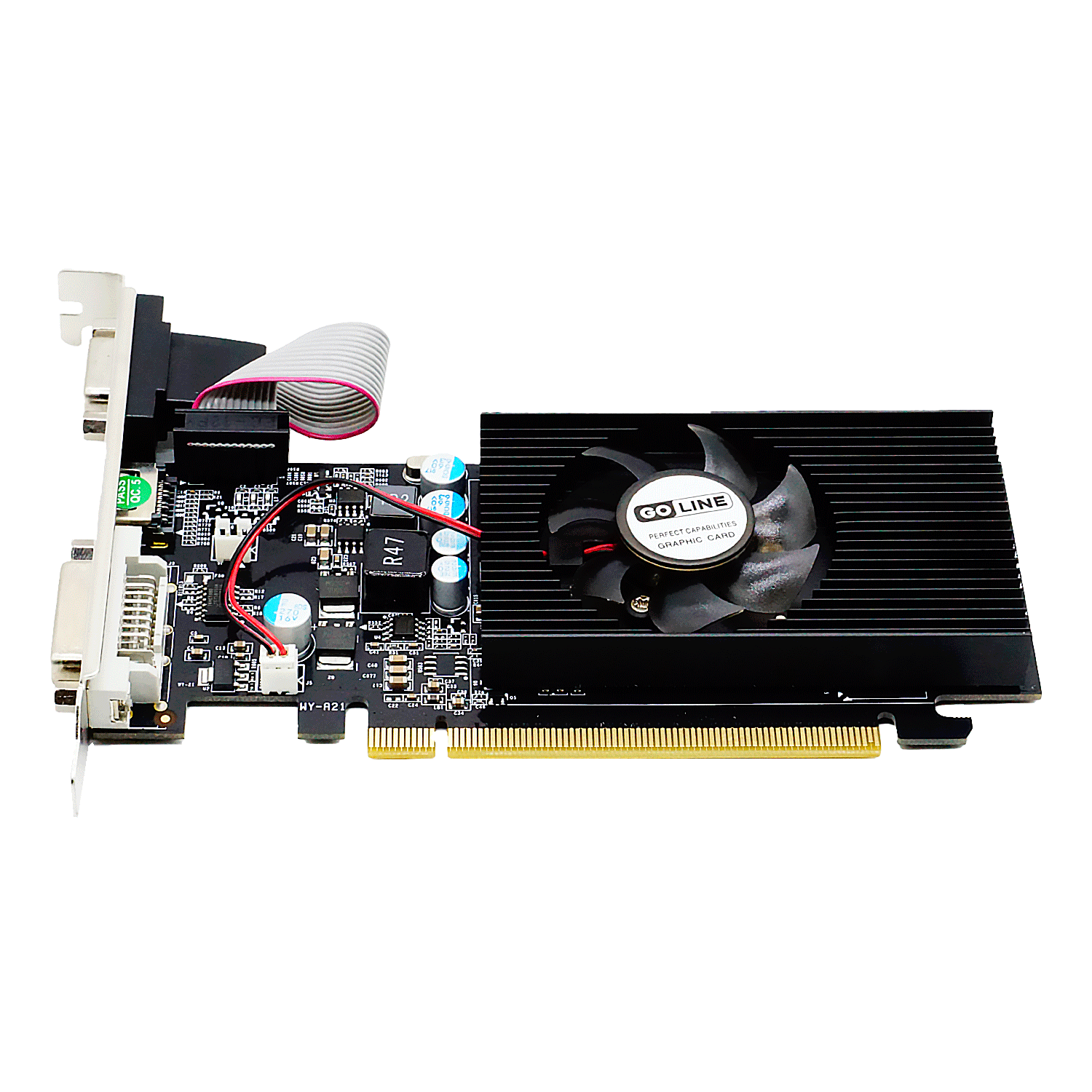 Placa de Vídeo Goline GT-210 1GB / GL-210-1D2 DDR2 / Low Profile - ( 1 Ano de Garantia)