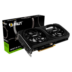 Placa de Vídeo Palit Infinity 2 NVIDIA GeForce RTX 4060 8GB GDDR6 NE64060019P1-1070L
