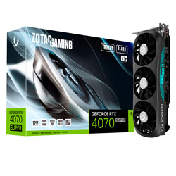 Placa de Vídeo Zotac Gaming Super Trinity OC NVIDIA GeForce RTX 4070 12GB GDDR6X - 9ZT-D40720J-10P