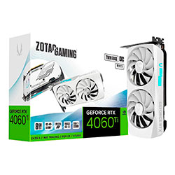 Placa de Vídeo Zotac Twin Edge White NVIDIA GeForce RTX 4060Ti 8GB GDDR6 - ZT-D40610Q-10M