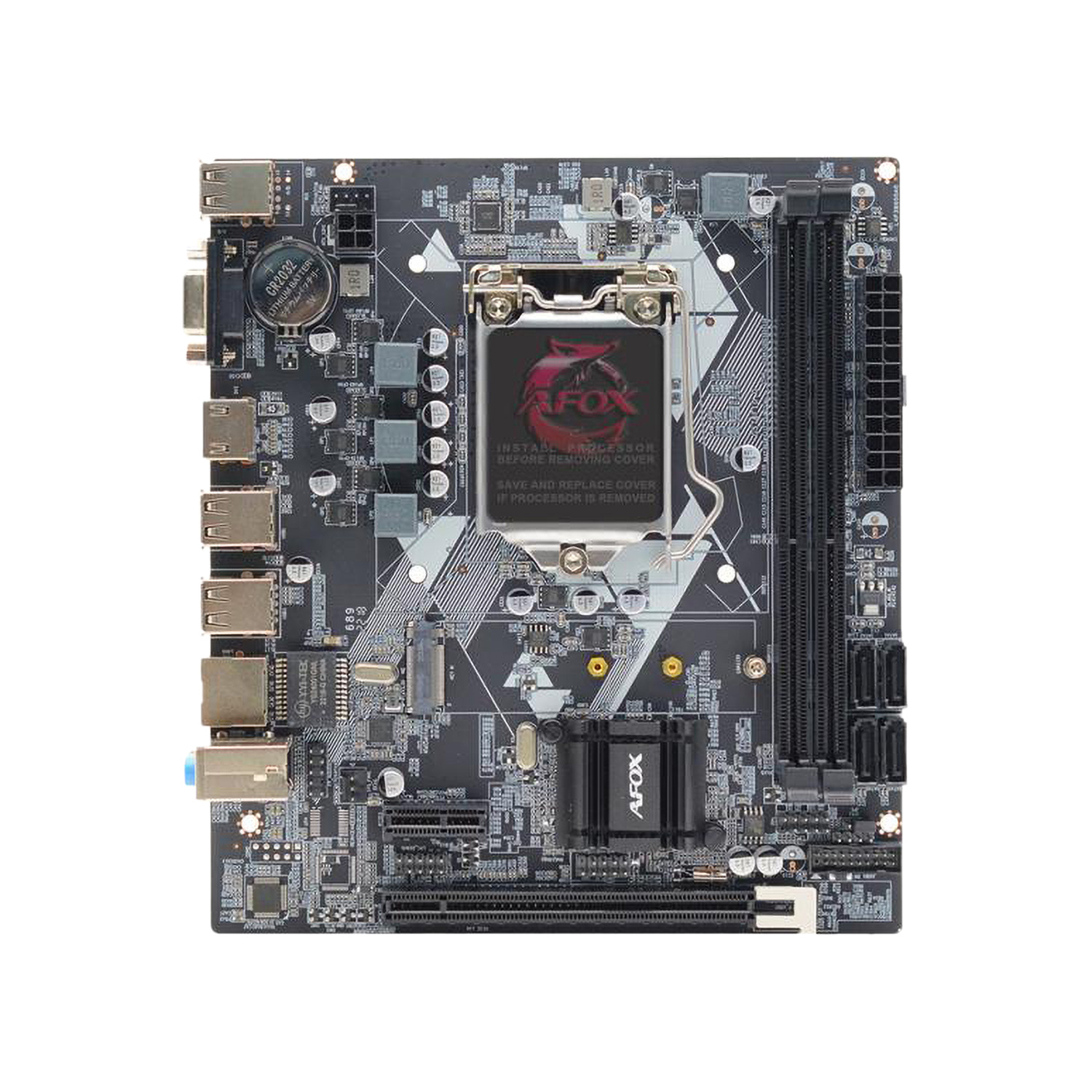 Placa Mãe Afox IH61-MA2-V4 / Socket H61 / Chipset Intel 1155 / DDR3 / Micro ATX