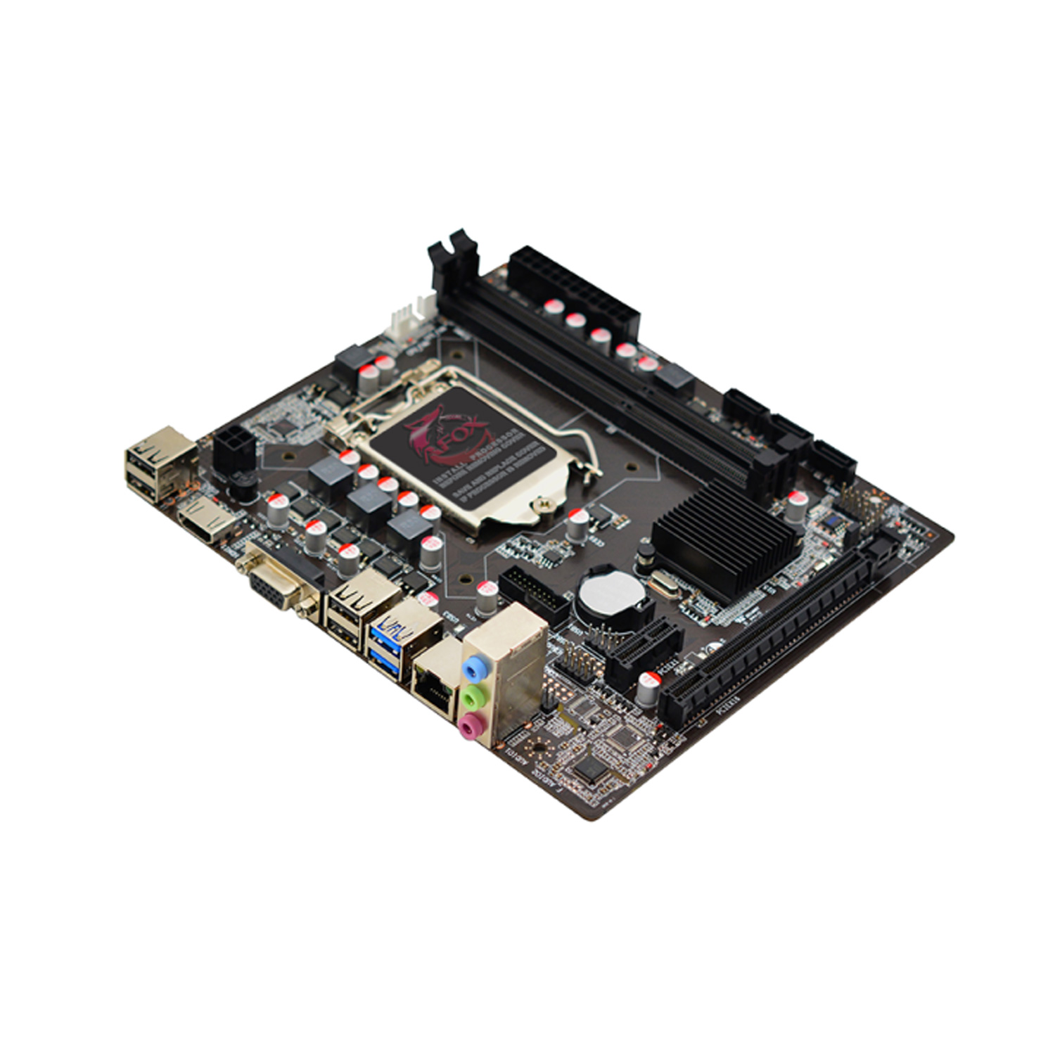 Placa Mãe Afox IH61-MA5-V3 /  Socket H61 / Chipset Intel 1155 / DDR3 / Micro ATX