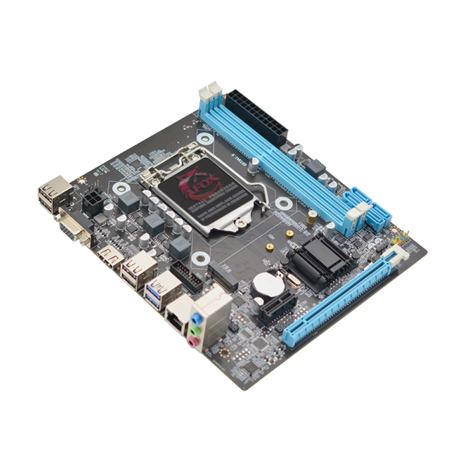 Placa Mãe Afox IH81-MA2-V4 / Socket H81 / Chipset Intel 1150 / DDR3 / Micro ATX