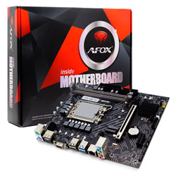Placa Mãe Afox H610 IH610D4-MA-V2 Socket LGA 1700 Chipset Intel H610 DDR4 Micro ATX (Caixa Danificada)